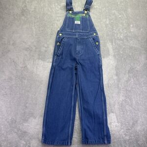 Liberty Kids Blue Denim Bib Overalls Size 8R Adjustable Straps Zipper Pockets